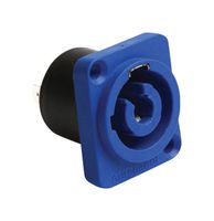 AMPHENOL AUDIO - HP3MDW - High Power Connector, HP Series, Receptacle, 250 VAC, 25 A, Panel Mount, Solder
