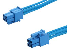MOLEX 226196-2042 Cable Assembly, Mini-Fit Versa Receptacle to Mini-Fit Versa Receptacle, 4 Ways, 4.2 mm, 2 Row