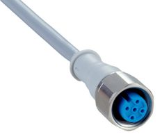 SICK DOL-1204-G25MNI Sensor Cable, Grey, M12 Receptacle, Free End, 4 Positions, 25 m, 82 ft