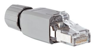 SICK STE-0J04-GZ Modular Connector, RJ45 Plug, 1 x 1 (Port), 8P4C, Cat5, Cat5e, IP20, Cable Mount