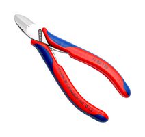 KNIPEX 77 82 130 Cutter, Round Head, 130 mm, Diagonal, 1.6 mm, 62 °