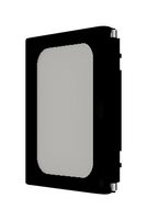 PUI AUDIO AS01508MS-SC15-WP-R Speaker, 20kHz to 550Hz, 8 ohm, 92dB, 1W, Oval with Rectangular Frame, Panel Mount