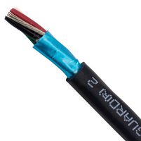 ALPHA WIRE - 25384 BK005 - Multicore Cable, Screened, 4 Core, 18 AWG, 100 ft, 30.5 m