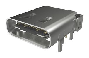 AMPHENOL COMMUNICATIONS SOLUTIONS 10159872-00011LF USB Connector, USB Type C, USB 3.2, Receptacle, 24 Ways, Surface Mount, Through Hole Mount
