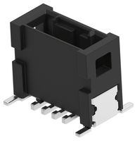 TE CONNECTIVITY - ERNI 515949-E Pin Header, Wire-to-Board, 1.27 mm, 1 Rows, 4 Contacts, Surface Mount Straight