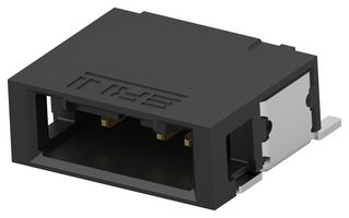 TE CONNECTIVITY - ERNI 515898-E Pin Header, Wire-to-Board, 1.27 mm, 1 Rows, 4 Contacts, Surface Mount Right Angle