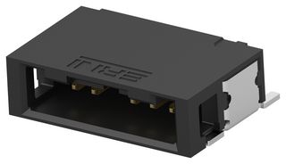 TE CONNECTIVITY - ERNI 514523-E Pin Header, Wire-to-Board, 1.27 mm, 1 Rows, 6 Contacts, Surface Mount Right Angle