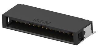 TE CONNECTIVITY - ERNI 504315-E Pin Header, Wire-to-Board, 1.27 mm, 1 Rows, 14 Contacts, Surface Mount Right Angle