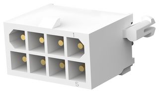 TE CONNECTIVITY 1-794073-1 Pin Header, Wire-to-Board, 4.14 mm, 2 Rows, 8 Contacts, Through Hole Straight