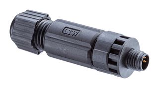AMPHENOL LTW 8P-04BMMB-SL7001 Sensor Connector, M Series, M8, Male, 4 Positions, Screw Pin, Straight Cable Mount