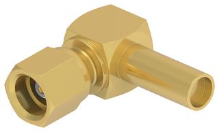 TE CONNECTIVITY - 2477172-1 - RF / Coaxial Connector, SMC Coaxial, Right Angle Plug, Solder, Crimp, 50 ohm
