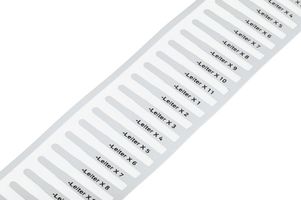 WAGO 211-821 Wire Marker, Thermal Transfer, White, 23mm x 4mm