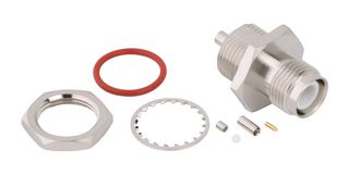 AMPHENOL RF - 031-6976 - RF / Coaxial Connector, TNC RP Coaxial, Straight Bulkhead Jack, Crimp, 50 ohm, 1.37mm Micro