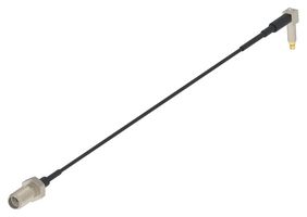 TE CONNECTIVITY - 2478577-1 - RF / Coaxial Cable Assembly, SMA Jack to SWJ Probe Plug, 1.32mm, 50 ohm, 11.8 ", 300 mm, Grey
