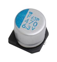 CHEMI-CON APXF6R3ARA221ME61G Polymer Aluminium Electrolytic Capacitor, 220 µF, 6.3 V, Radial Can - SMD, 0.012 ohm