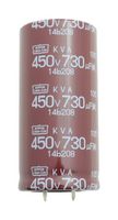 CHEMI-CON EKVA451VSN371MR35S Electrolytic Capacitor, 370 µF, 450 V, ± 20%, Snap-In, 2000 hours @ 105°C