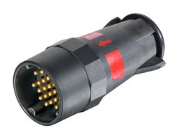 HARTING 09580181012 Circular Connector, Standard Circular Connector, UIC 558 Series, Cable Mount Plug, 18 Contacts