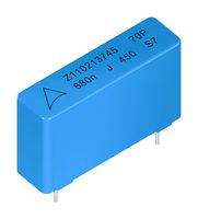 TDK B32702P4155K000 Power Film Capacitor, Metallized PP, Radial Box - 2 Pin, 1.5 µF, ± 10%