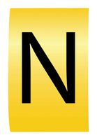 MULTICOMP PRO MP015649 Wire Marker, K-Type, Carrier, N, Black, Yellow, 6mm, 7 mm