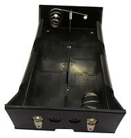 MULTICOMP PRO MP015560 Battery Holder, D Size, 4 Cell, Polypropylene, Black