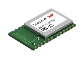 WURTH ELEKTRONIK - 2609011091000 - Radio Module, UART, 927.5 MHz, 400 Kbps, 26 mA, 2.2 to 3.8 V, 15 dBm, Telesto-III WIRL-PRO9 Series