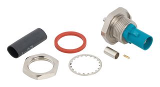 AMPHENOL RF 2FA1-NZSP-C30E2 RF / Coaxial Connector, FAKRA Coaxial, Straight Bulkhead Plug, Solder, Crimp, 50 ohm