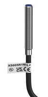 TELEMECANIQUE SENSORS XS605R1NAL2 Inductive Proximity Sensor, 1.5 mm, 3-Wire, NPN/NO, Cylindrical M5 Thread, Cable, IP67, 12 to 24 VDC