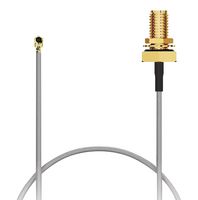 GCT CAB602RF-0200-A-1 RF / Coaxial Cable Assembly, 7.87 ", 200 mm, 1.13mm, IPEX MHFI Right Angled Plug