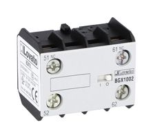 LOVATO ELECTRIC 11BGX1002 Auxiliary Contact, Lovato BG Series Mini Contactors, 2NC, Front Mount, Screw, 11BGX10 Series