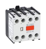 LOVATO ELECTRIC BFX1040 Auxiliary Contact, Lovato BF00/BF09/BF150 Series Contactors, 4NO, Front Mount, Screw