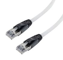 L-COM TRD626ASP-WHT-10F Ethernet Cable, 10 Gigabit, 26AWG, Cat6a, RJ45 Plug to RJ45 Plug