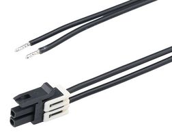 MOLEX 228411-1022 Cable Assembly, Micro-Fit+ Receptacle to Free End, 2 Ways, 3 mm, 2 Row, 150 mm, 5.9 "