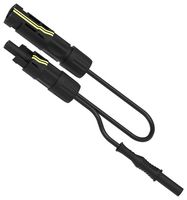 MULTICOMP PRO MP-FPVBPL-1.5KV-B Test Patch Lead, PV Jack Connector, PV Plug Connector, 4mm Shrouded Banana Plug, 3.28 ft, 1 m