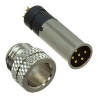 NORCOMP 854A006-103RLS4 Sensor Connector, VULCON M8 Series, M8, Male, 6 Positions, Solder Pin, Straight Cable Mount
