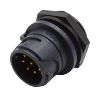 BULGIN LIMITED PXP4012/08P Circular Connector, Circular Power Connector, Buccaneer 4000 Series, Panel Mount Plug, 8 Contacts