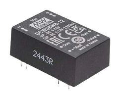 MEAN WELL DCW08W8-15 Isolated Through Hole DC/DC Converter, ITE & Industrial, DIP, 8:1, 8 W, 2 Output, 15 V