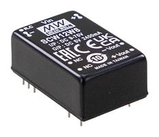 MEAN WELL SCW12W8-09 Isolated Through Hole DC/DC Converter, ITE & Industrial, DIP, 8:1, 12 W, 1 Output, 9 V