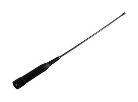 L-COM LCANRBD1078 Whip Antenna, 144MHz to 148MHz/420MHz to 450MHz, Dual Band, Vertical, 2.15dBi, 2.5dBi, UHF Connector