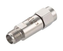 FAIRVIEW MICROWAVE FMAT7611-15 RF Fixed Attenuator, SMA Plug to SMA Jack, 15 dB, DC to 18GHz, 2 W, 50 ohm, Stainless Steel