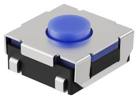 GCT SWT7415-031016JSA Tactile Switch, SPST-NO, SWT7415 Series, Top Actuated, Surface Mount, Round Button, 160 gf