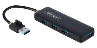 STARTECH H5A4A-USB-HUB 4-Port USB-A Hub, 5Gbps, Bus Powered, Small Travel Mini USB Hub, Portable