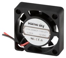 SAME SKY - CFM-2507CF-0140-313 - DC Axial Fan, 5 V, Square, 25 mm, 7 mm, 3.09 CFM
