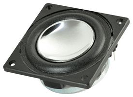 SAME SKY - CMS-34348N - Speaker, 8 ohm, 85 dB, 304Hz to 10kHz, Round with Square Frame, 3 W, 380 Hz Resonant