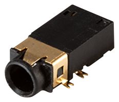 SAME SKY - SJ2-35954B-SMT-TR - Phone Audio Connector, 4 Contacts, Jack, 3.6 mm, Surface Mount Right Angle