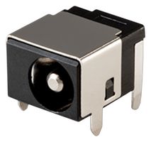 SAME SKY - PJ-051BH - DC Power Connector, Jack, 5 A, 2.5 mm, PCB Mount, Through Hole Right Angle