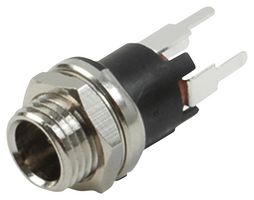 SAME SKY PJ-064B DC Power Connector, Jack, 5 A, 2.5 mm, Panel PCB Mount, Through Hole Straight