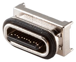 SAME SKY - UJ40-C-V-SMT-TR-68 - USB Sealed Connector, Vertical Orientation, USB Type C, USB 4.0, Receptacle, 24 Position