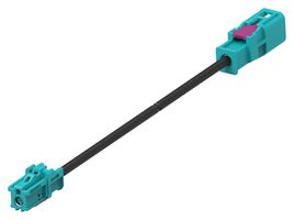 TE CONNECTIVITY 3-2360000-3 RF / Coaxial Cable Assembly, 3.3 ft, 1 m, RG174, FAKRA Plug, FAKRA Jack, 50 ohm
