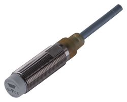 CARLO GAVAZZI ICB12S30N04PO Inductive Proximity Sensor, 4mm, Digital - PNP, Cylindrical M12 Thread, Brass, 2m Cable, IP67