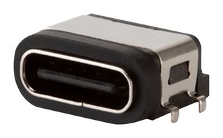 SAME SKY UJC-H-G-MSMT-P6-TR-66 USB Sealed Connector, USB Type C, USB 2.0, Receptacle, 6 Position, Surface Mount Right Angle